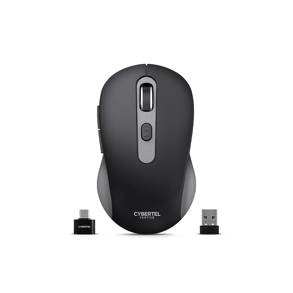 Mouse Inalámbrico Bluetooth Cybertel Vertice M709 Gris: Recargable