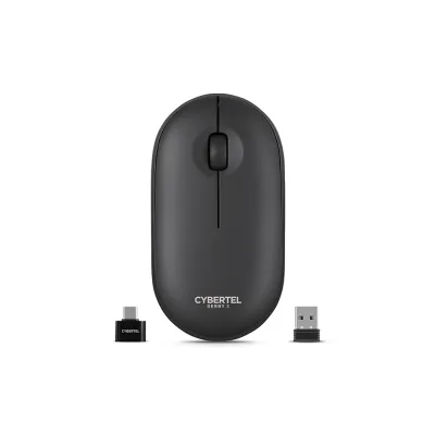 Mouse Inalámbrico Bluetooth Cybertel Derby M320 Negro: Recargable