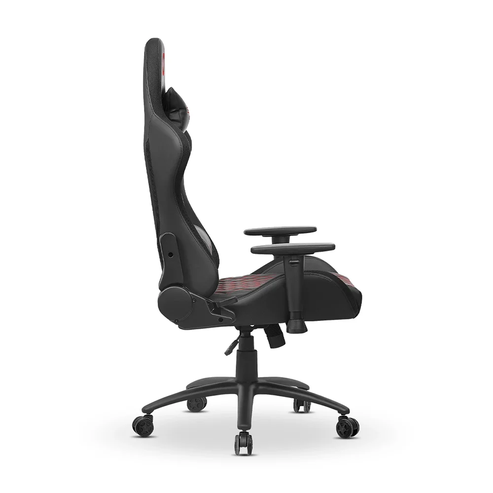 Silla Gamer Ergonómica Enkore Brain Red Silla Gamer 2D (Terciopelo) ENC GC1004V