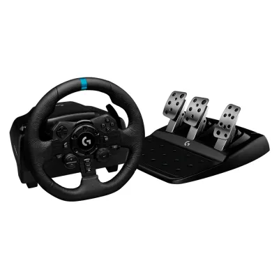 Timón y Pedales de Carreras Logitech G923 para PS5 /PlayStation /PC Negro - 941-000147