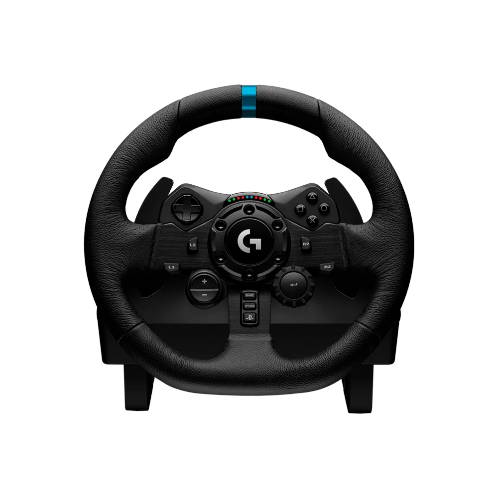 Timón y Pedales de Carreras Logitech G923 para PS5 /PlayStation /PC Negro - 941-000147