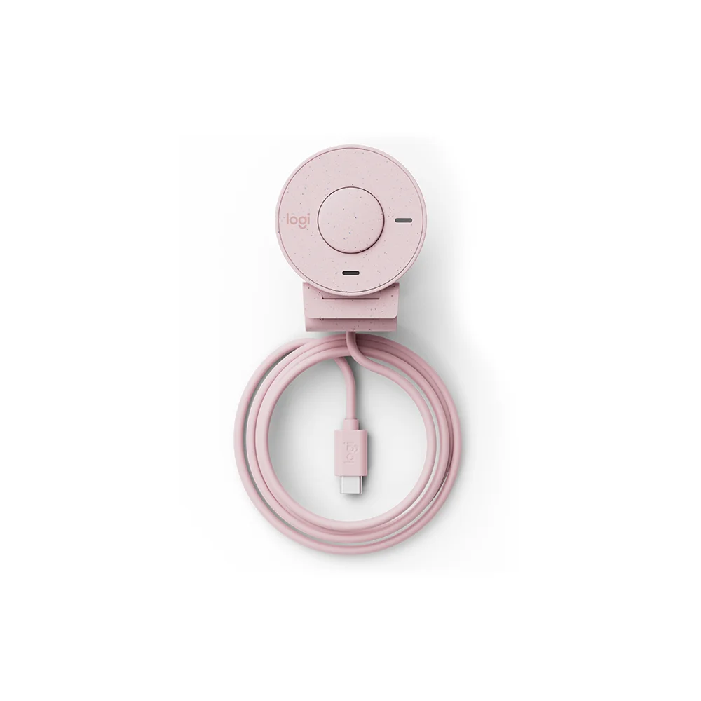 Cámara Web Logitech Brio 300 FHD 1080p USB-C Rosa - 960-001446