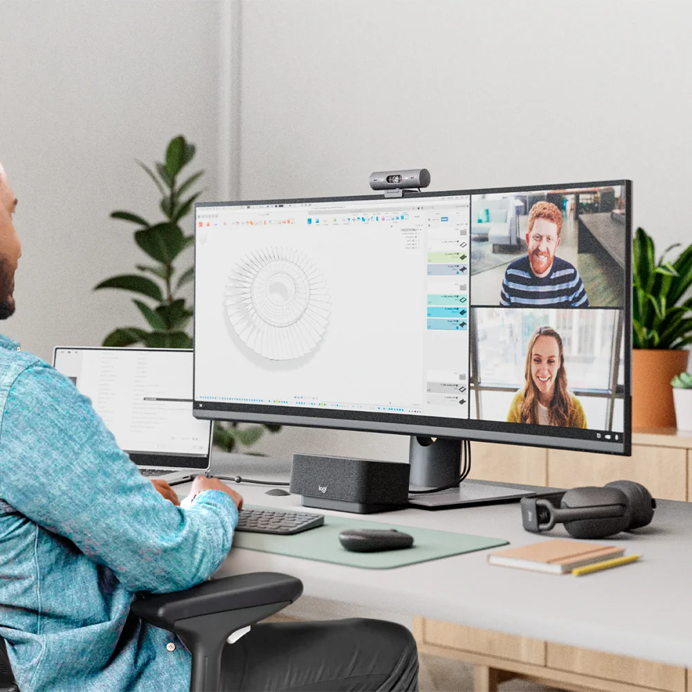 Cámara Web Logitech Brio 500 FHD 1080p USB-C Blanco - 960-001426