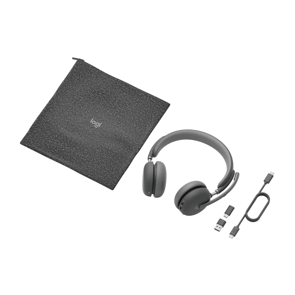 Audífono con Micrófono Logitech Zone Wireless 2 Bluetooth Grafito - 981-001504