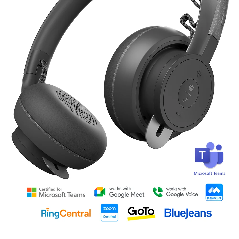 Audífono con Micrófono Logitech Zone Wireless Bluetooth Grafito - 981-001151