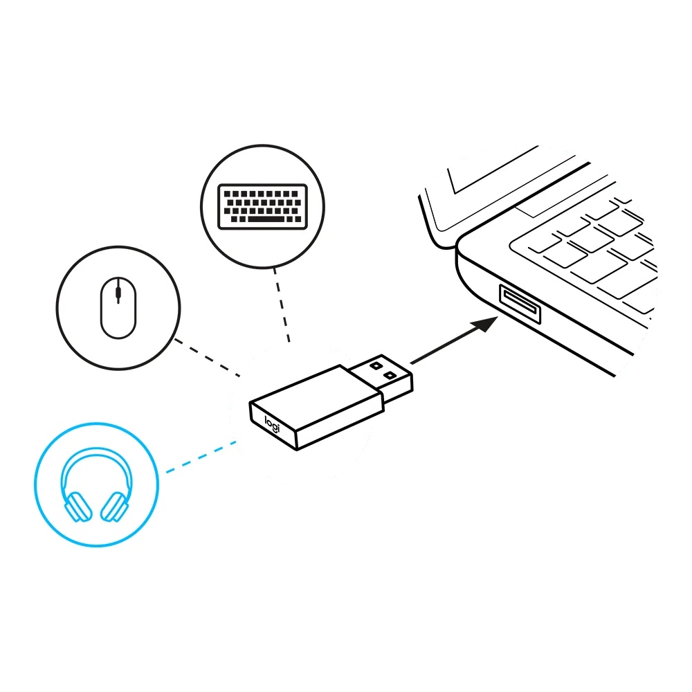 Audífono con Micrófono Logitech Zone Wireless Bluetooth Grafito - 981-001151