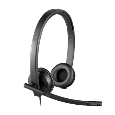 Audífono con Micrófono Logitech H570e USB Estéreo Negro - 981-000574