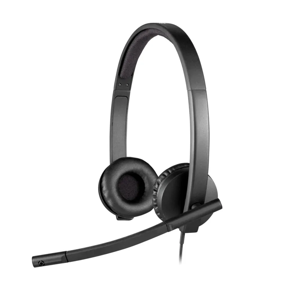 Audífono con Micrófono Logitech H570e USB Estéreo Negro - 981-000574