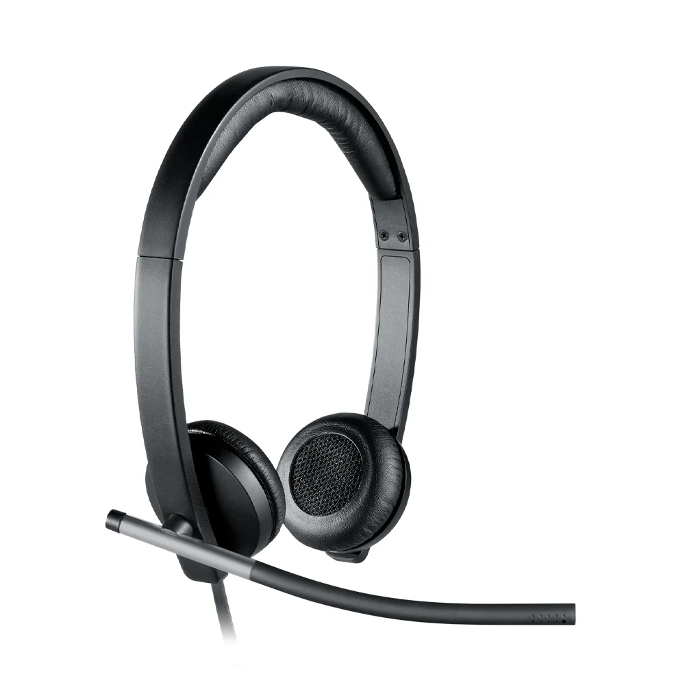 Audífono con Micrófono Logitech H650e USB Estéreo Negro - 981-000518