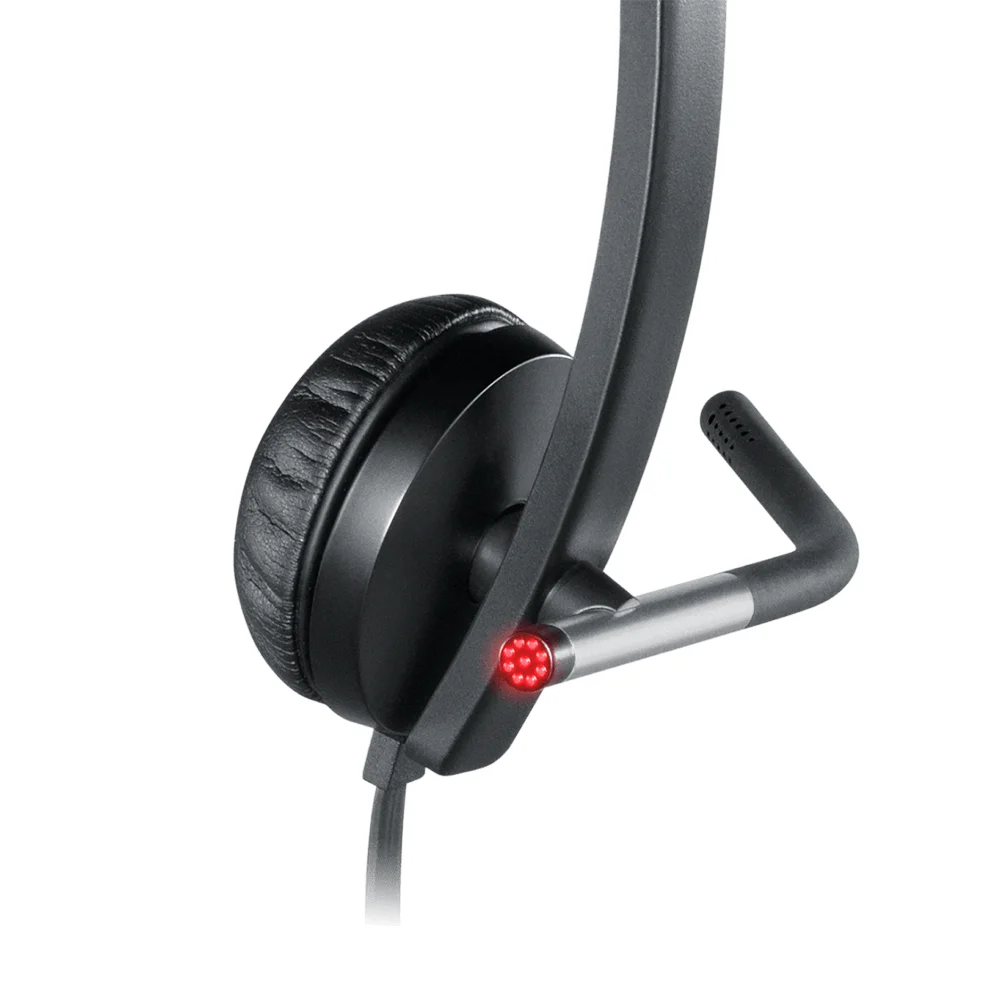 Audífono con Micrófono Logitech H650e USB Estéreo Negro - 981-000518