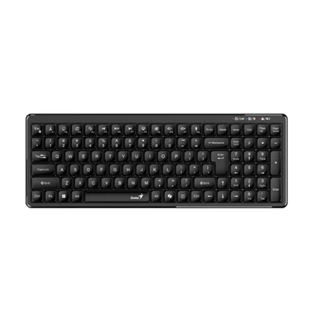 Teclado Genius LuxeMate Q7100BT Inalámbrico y Bluetooth Español Negro - 31320005401