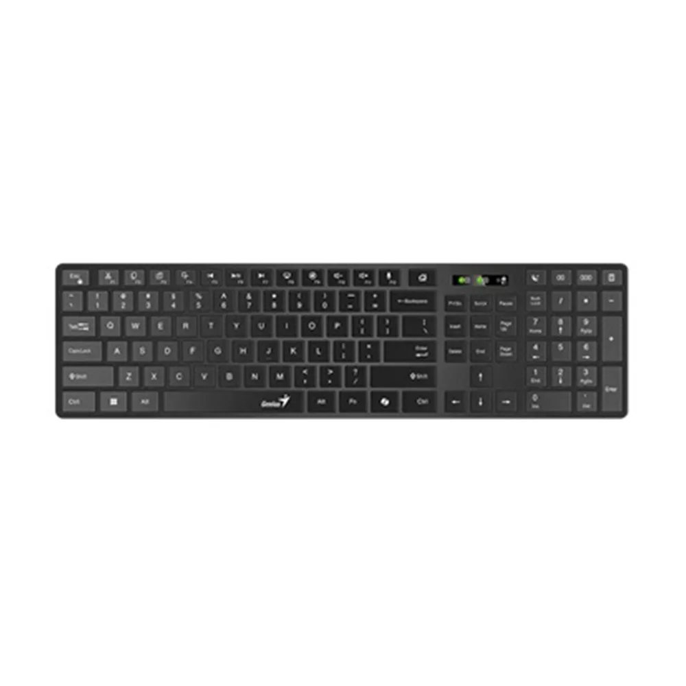 Teclado Genius SlimStar 7250BT Inalámbrico y Bluetooth Español Negro - 31320004407