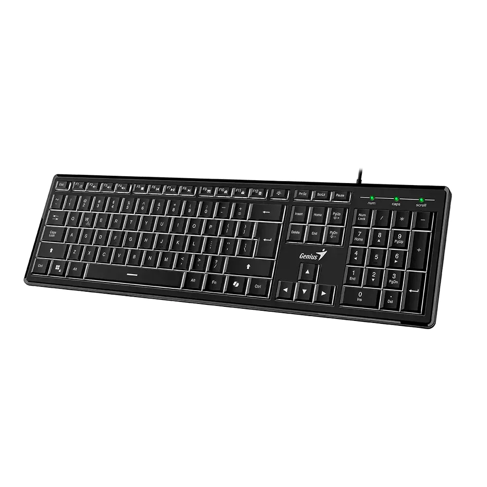 Teclado Genius SlimStar 820 USB Español Negro - 31310055401