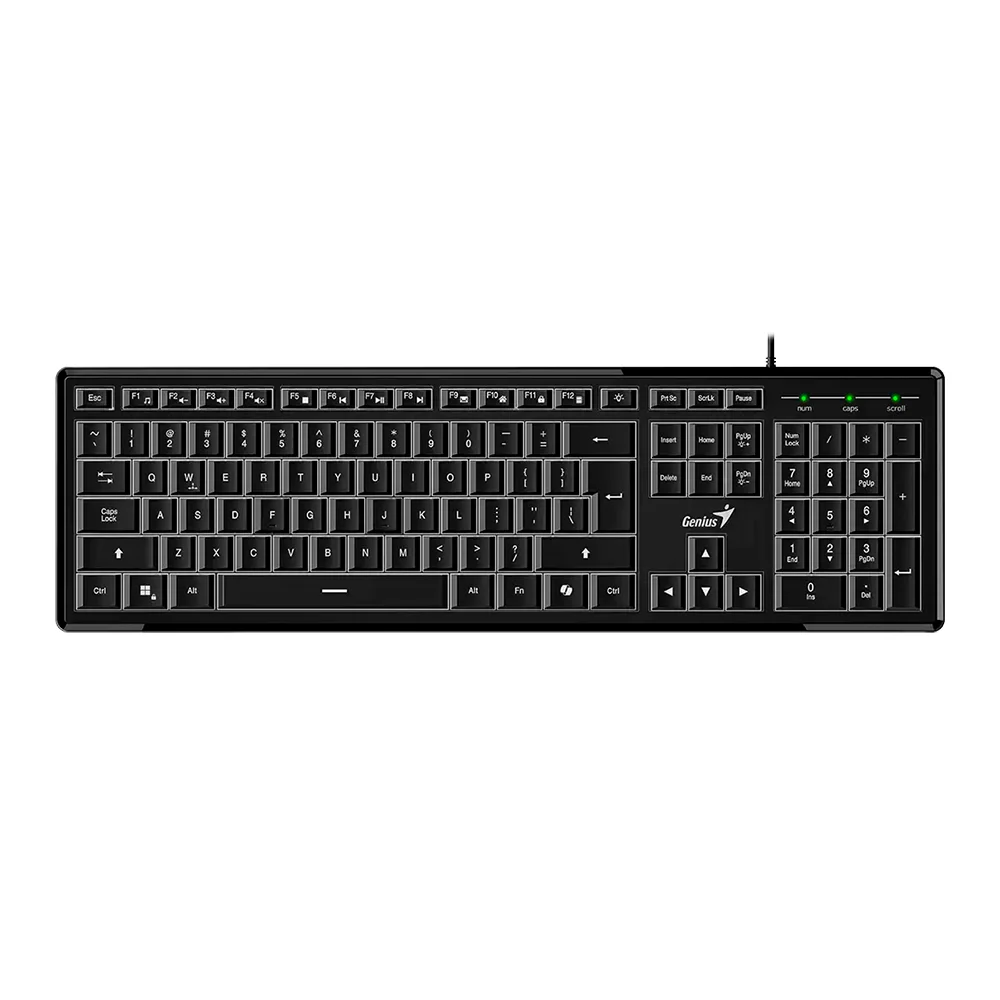 Teclado Genius SlimStar 820 USB Español Negro - 31310055401