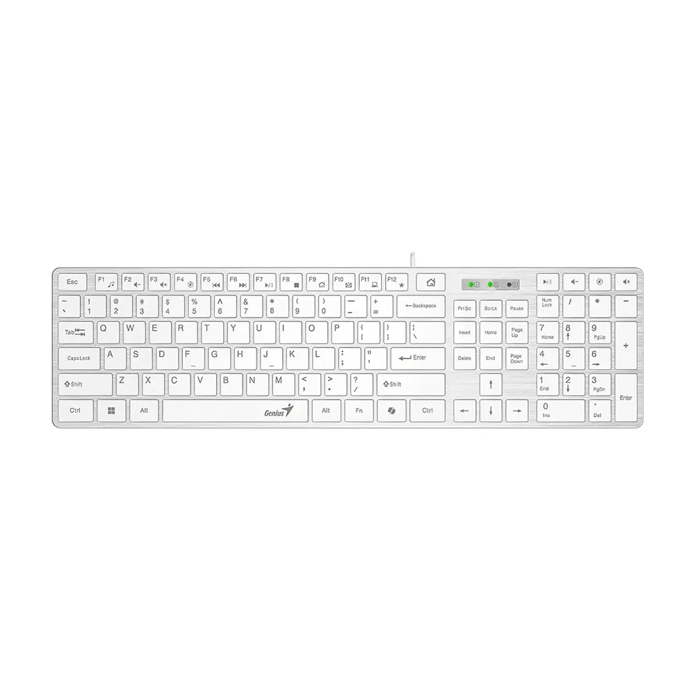 Teclado Genius SlimStar 126 USB Español Blanco - 31310017409