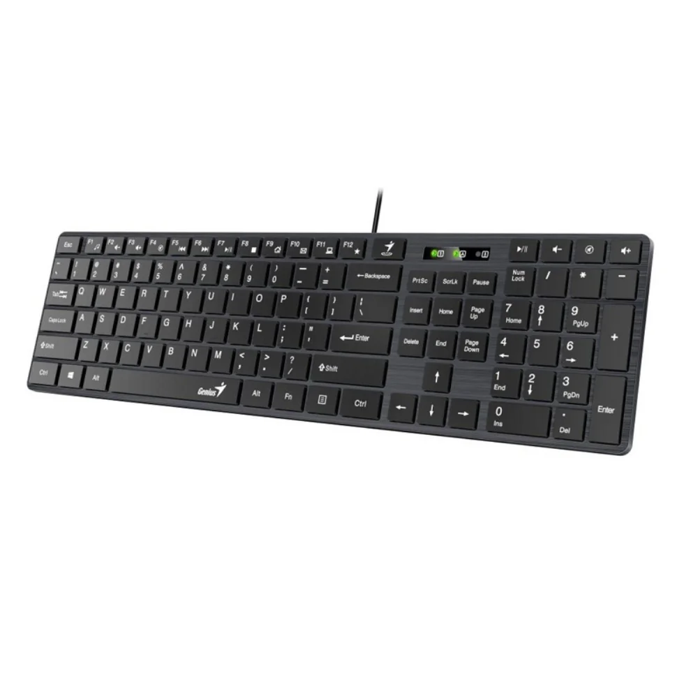 Teclado Genius SlimStar 126 USB Español Negro - 31310017401