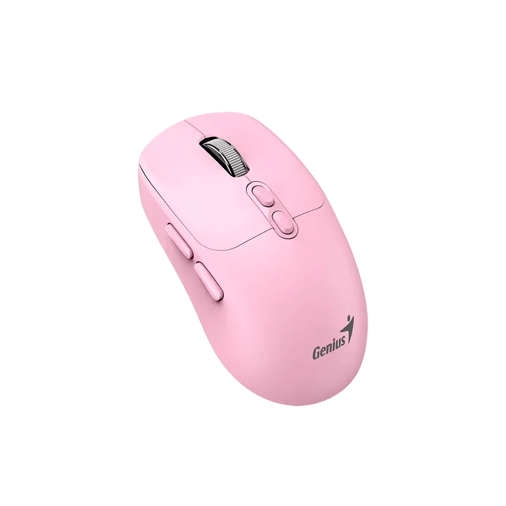 Mouse Genius NX-8080S Inalámbrico y Bluetooth Silencioso Rosa - 31030042403