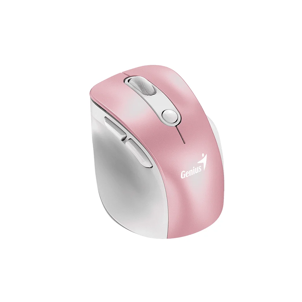Mouse Genius Ergo 9000S Pro Inalámbrico y Bluetooth Rosa - 31030039403