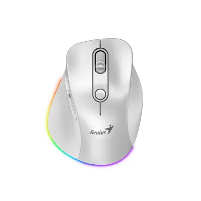 Mouse Genius Ergo 9000S Pro Inalámbrico y Bluetooth Blanco Perla - 31030039400