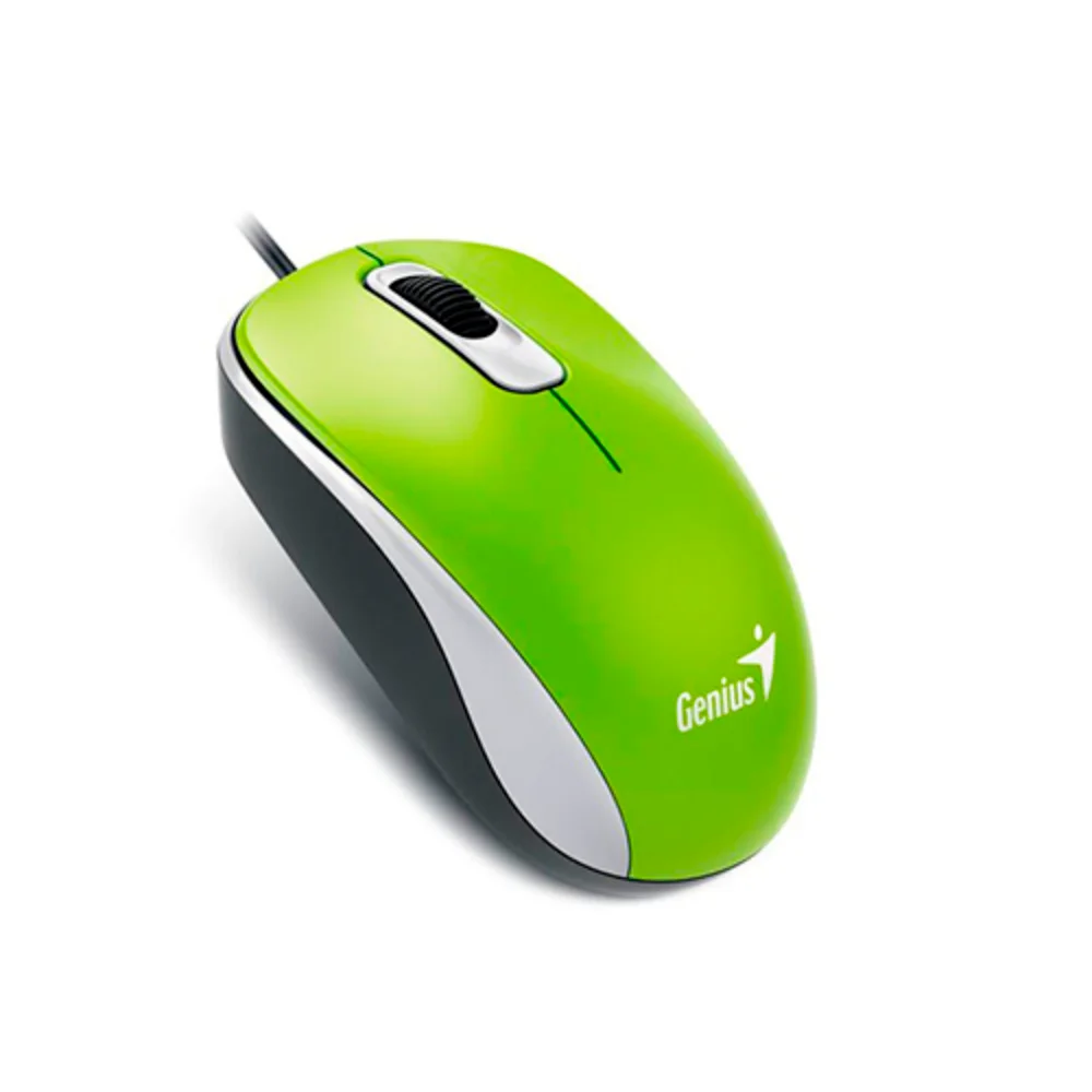 Mouse Genius DX-110 USB Óptico 1000 DPI Verde - 31010116105