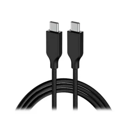 Cable USB-C a USB-C Genius ACC-C2CC-3A 100cm Trenzado Negro - 32590006400