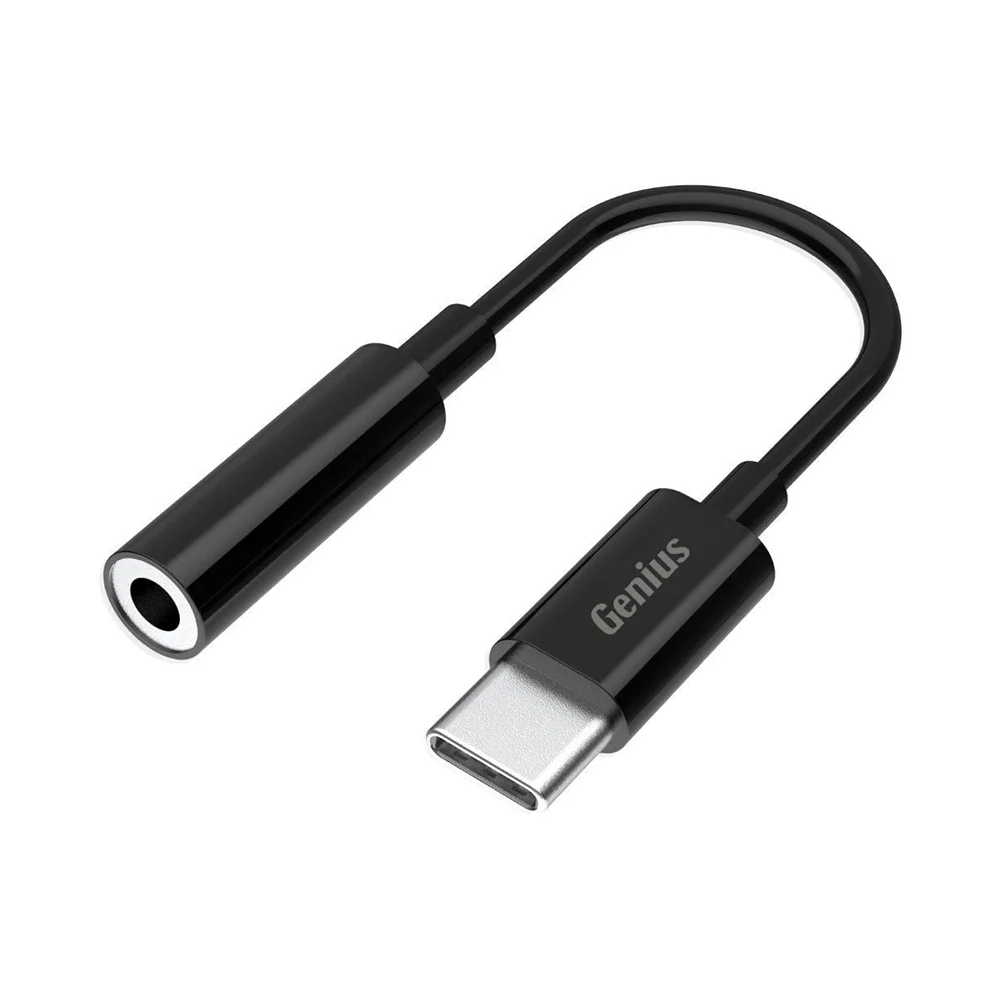 Adaptador USB-C a Jack 3.5mm Genius ACC-C100 Negro - 32590012400