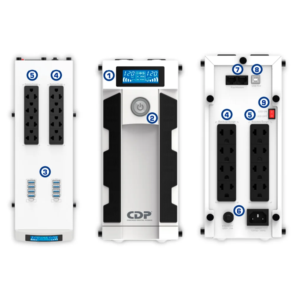 UPS CDP G-SMART1516I 1500VA/900W 16 Salidas Blanco - G-SMART1516I