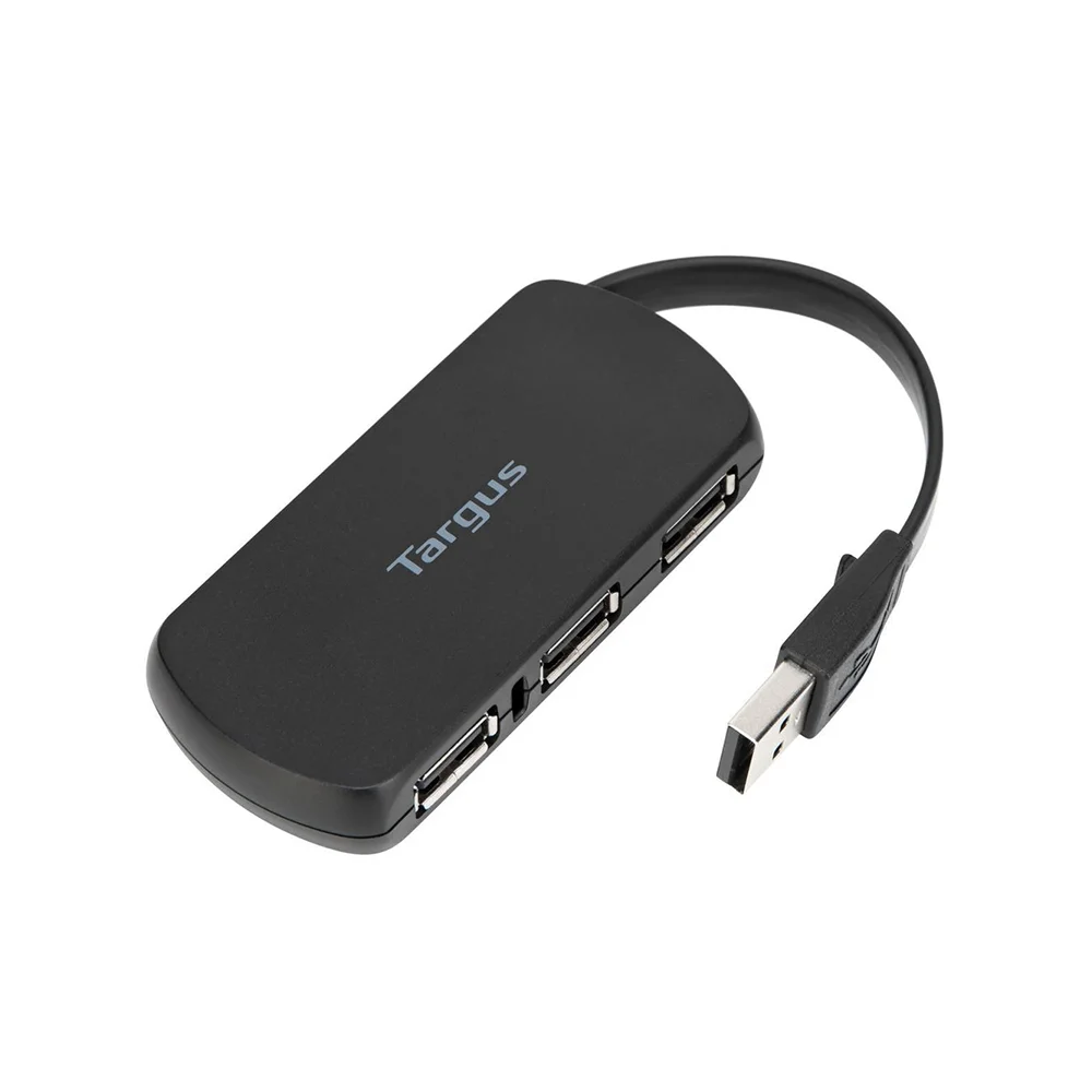 Hub USB Targus de 4 Puertos USB-A 2.0 Negro - ACH114LP