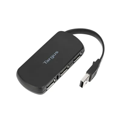 Hub USB Targus de 4 Puertos USB-A 2.0 Negro - ACH114LP