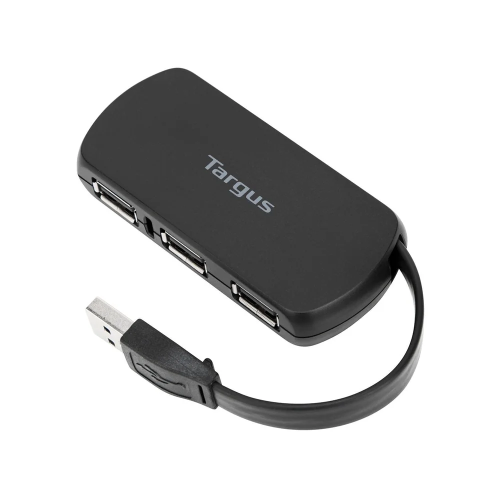 Hub USB Targus de 4 Puertos USB-A 2.0 Negro - ACH114LP
