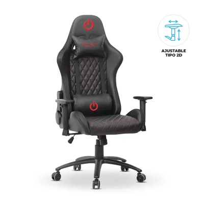Silla Gamer Ergonómica Enkore Bravio Red Silla Gamer 2D ENC GC1002