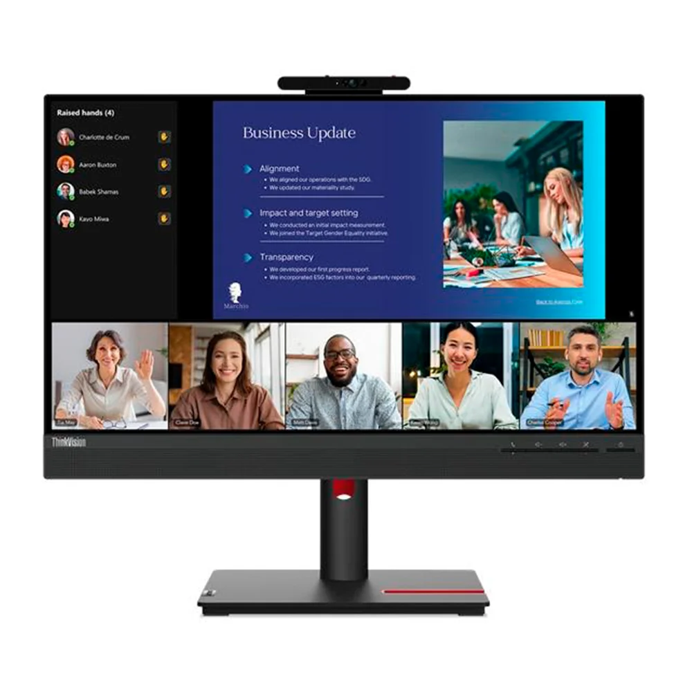 Monitor Profesional Lenovo ThinkVision T24v-30 23.8" FHD 1920x1080 IPS Ergonómico