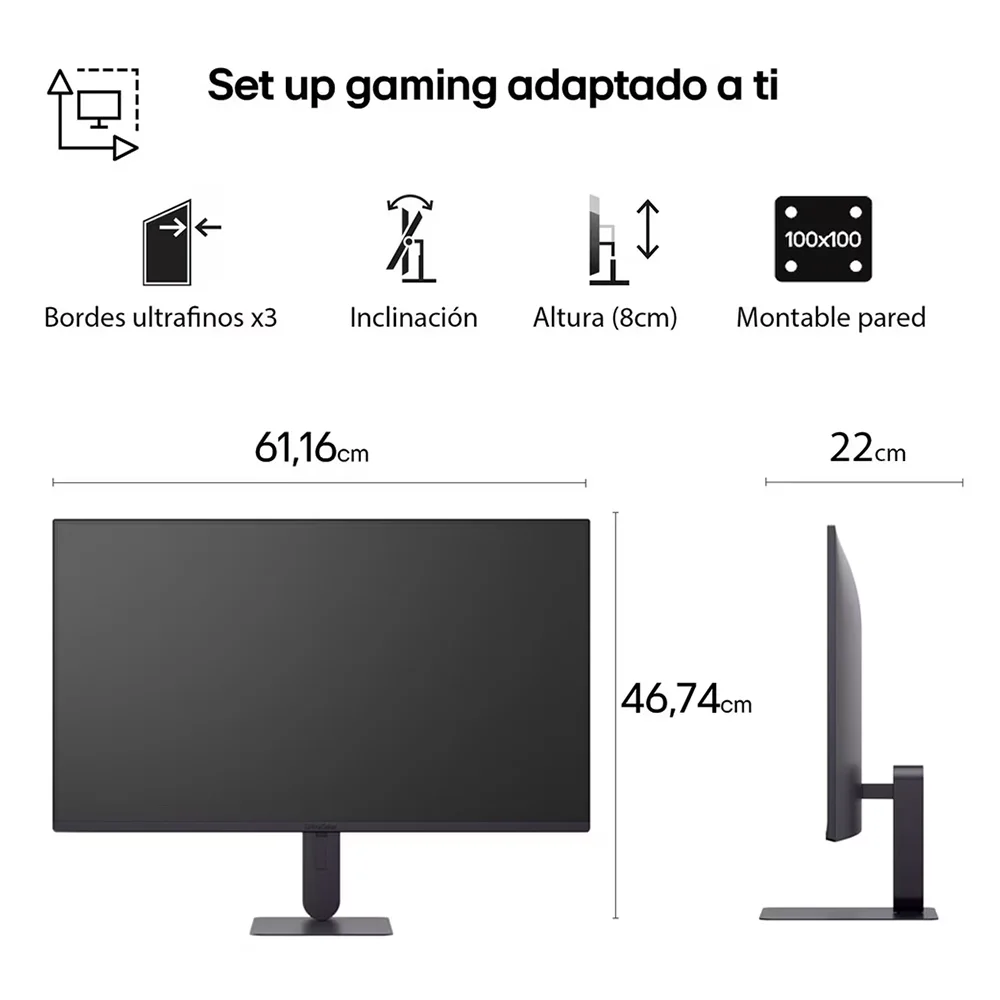 Monitor Gamer LG UltraGear G4 27" FHD 1920x1080 IPS 144Hz 1ms - 27G414B-B
