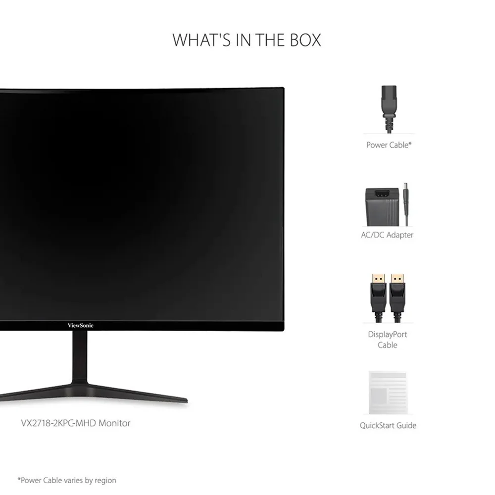Monitor Gamer ViewSonic VX2718-2KPC-MHD 27" Curvo QHD 2560x1440 180Hz 1ms FreeSync