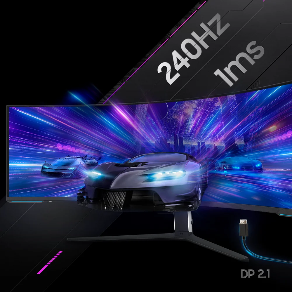 Monitor Gamer Samsung Odyssey Neo G9 57" Dual UHD 7680x2160 VA 240Hz - LS57CG950NNXZA