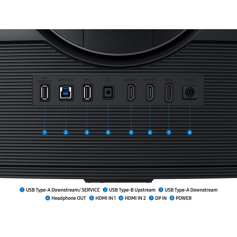 Monitor Gamer Samsung Odyssey G7 G75F 37" 4K Curvo 3840x2160 VA USB-C 165Hz - LS37FG756ENXZA