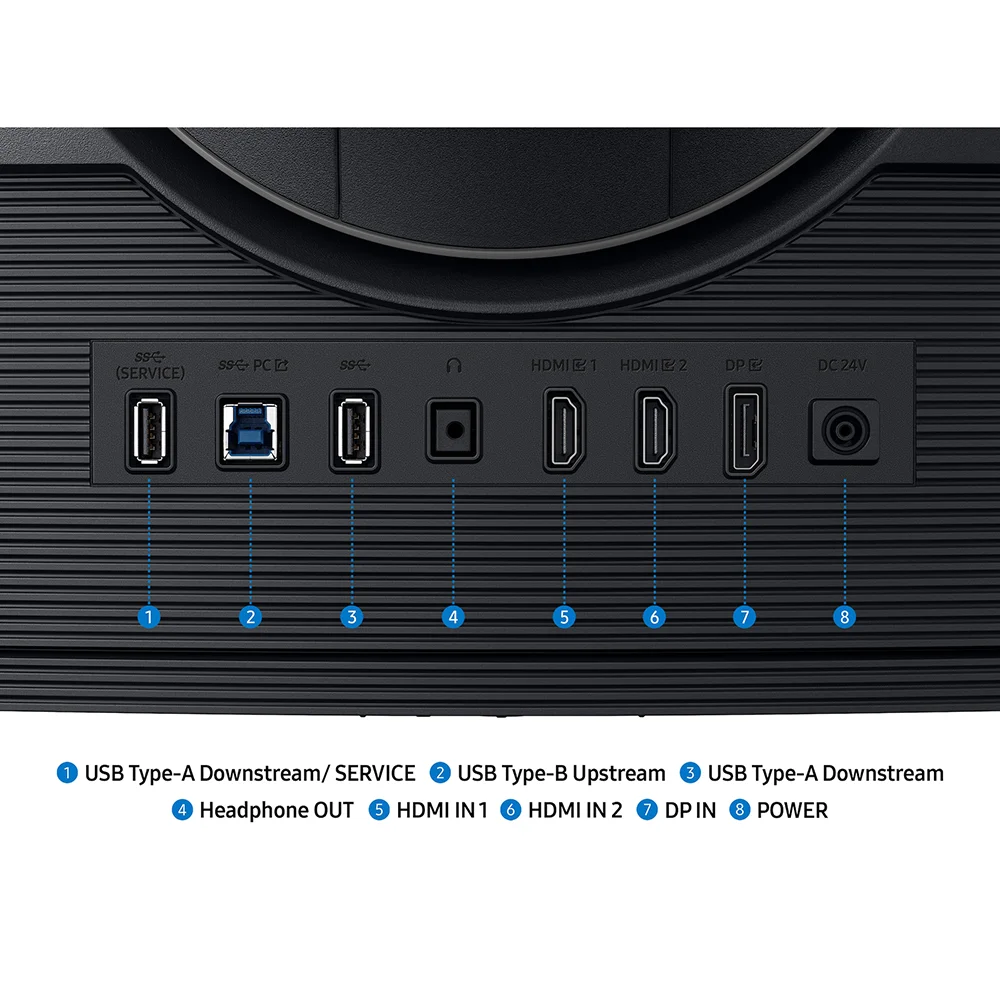 Monitor Gamer Samsung Odyssey G7 G75F 40" WUHD Curvo 5120x2160 VA USB-C 180Hz - LS40FG756ENXZA