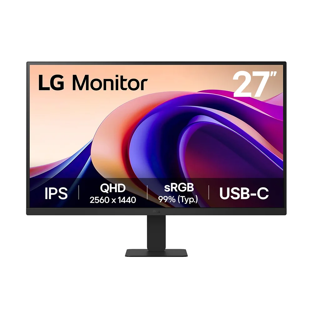 Monitor LG 27" QHD 2560x1440 IPS 100Hz USB-C 15W - 27U631A-B