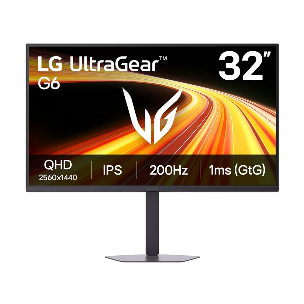 Monitor Gamer LG UltraGear G6 32" QHD 2560x1440 IPS 200Hz 1ms - 32G620B-B
