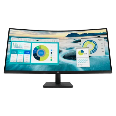 Monitor Curvo HP P34hc G4 34" WQHD 3440x1440 VA 100Hz 5ms USB‑C DisplayPort HDMI - 21Y56AA