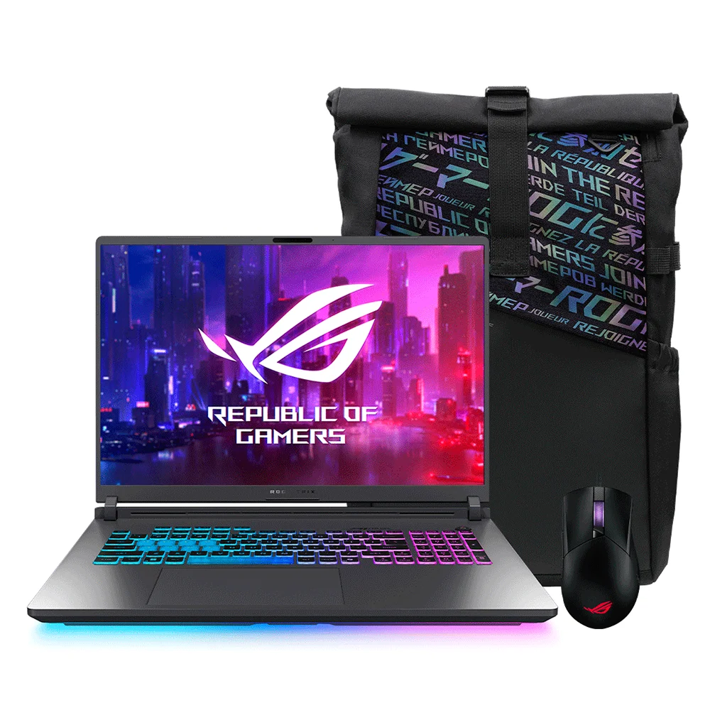 Laptop Gamer Asus ROG Strix G18 - 18" WQXGA 240Hz - Nvidia RTX 4070 - Intel Core Ultra 9 275HX - 16GB - 1TB SSD - (90NR0LT1-M007A0)