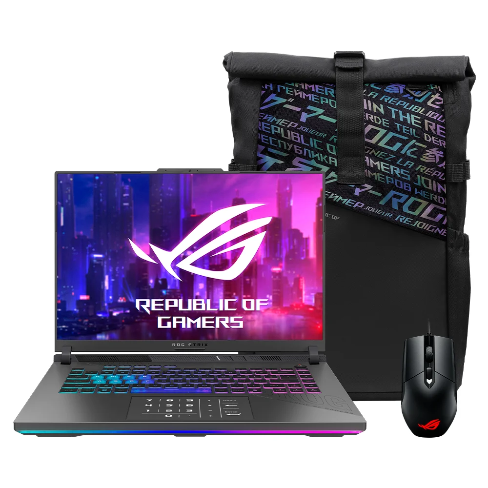 Laptop Gamer Asus ROG Strix G16 - 16" FHD+ 165Hz - Nvidia RTX 4060 - AMD Ryzen 9 9955HX - 16GB - 1TB SSD - (90NR0L47-M000B0)