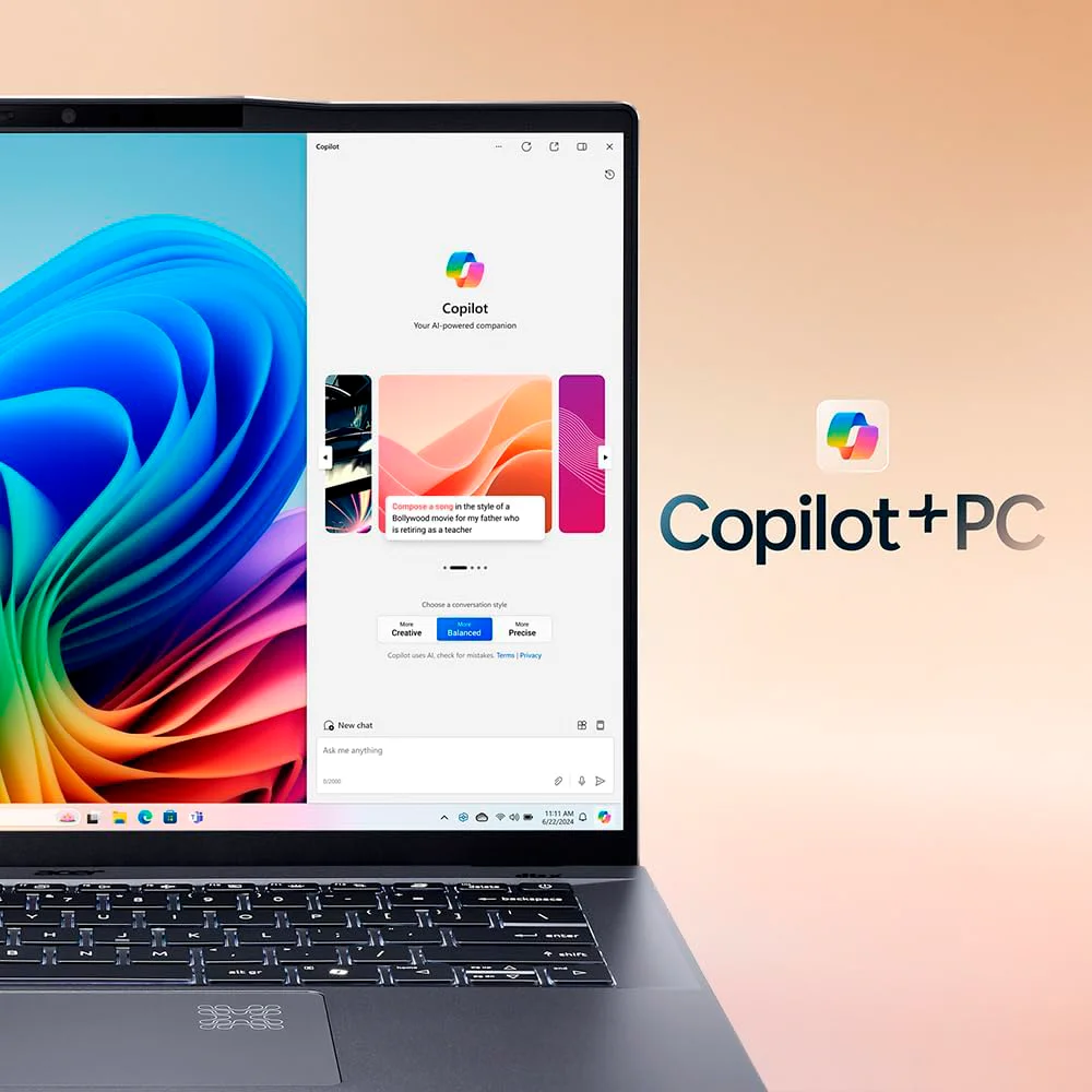 Laptop Acer Swift 14 AI - 14" WUXGA Táctil - AMD Ryzen AI 9 365 - 32GB - 1TB SSD - (NX.J1CAL.002)