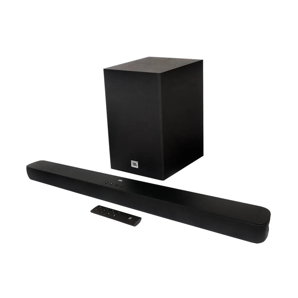 Barra de Sonido JBL Cinema SB180 220W con Subwoofer Inalámbrico – HDMI ARC, Bluetooth – JBLSB180BLKBR2