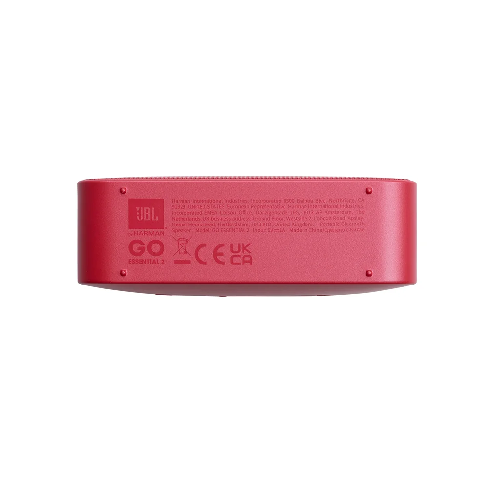 Parlante Bluetooth JBL Go Essential 2 Rojo Ultraportátil IP67