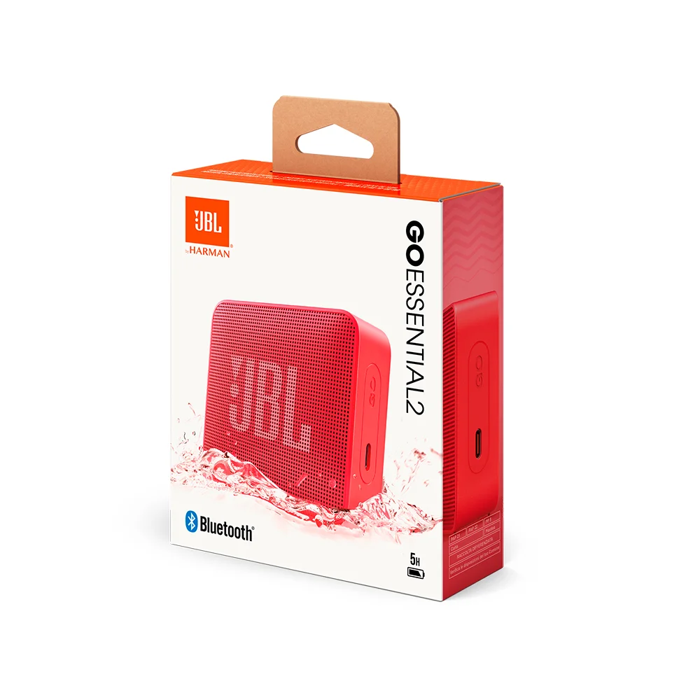 Parlante Bluetooth JBL Go Essential 2 Rojo Ultraportátil IP67