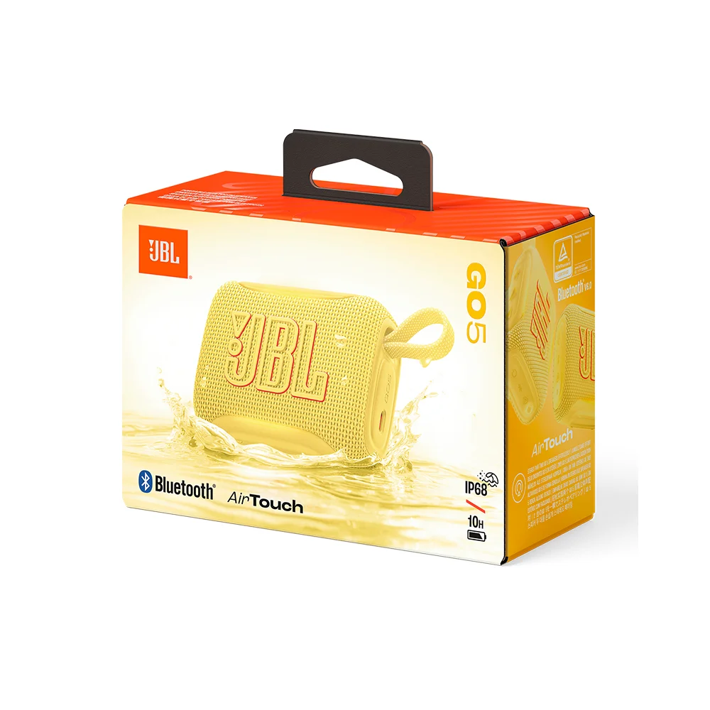 Parlante Bluetooth JBL Go 5 Amarillo Ultraportátil Resistente al Agua