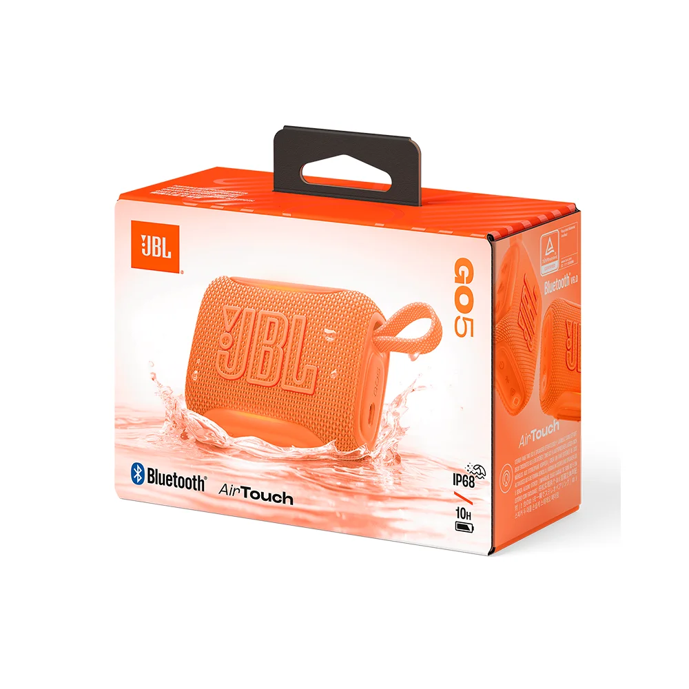 Parlante Bluetooth JBL Go 5 Naranja Ultraportátil Resistente al Agua