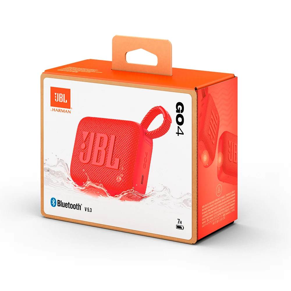 Parlante Bluetooth JBL Go 4 Rojo Ultraportátil IP67
