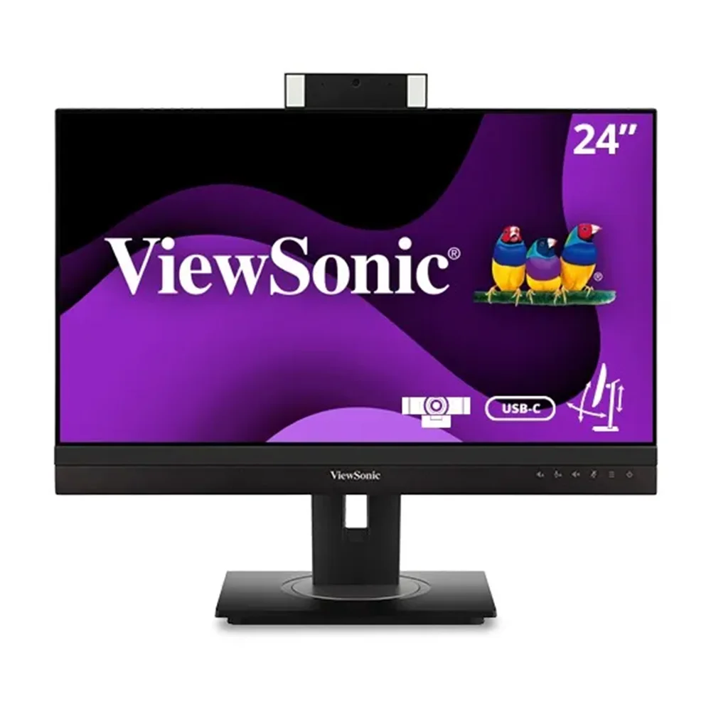 Monitor ViewSonic (VG2456V) | 24" FHD (1920x1080) IPS | 60Hz | Webcam FHD